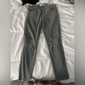 Grey skinny jeans